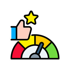 Top Performance lineal color icon