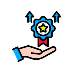 High Standards lineal color icon