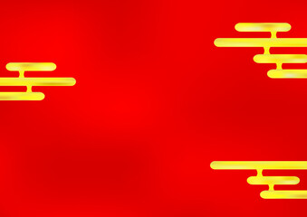 赤色のお祝いの和風背景素材