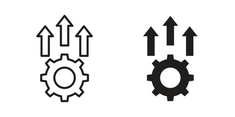 Operational excellence icon. Vector linear icons. simple flat icons