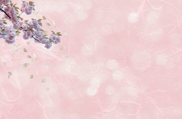 pink flower background Cherry blossoms, Japanese paper, petals, pink,
