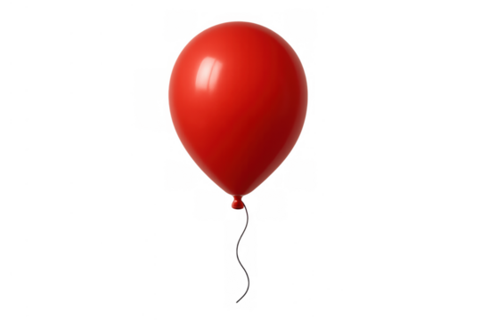 Red balloon floating, celebrating party success, joy, event, anniversary, birthday, love, romance, and special occasion concepts