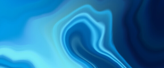 Abstract blue wavy vector background with smooth gradient flow. Fluid motion in cool tones of blue and cyan, perfect for modern, tech, or ocean-inspired design concepts.