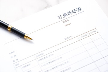 社員評価表 - 会社の人事部などで、人員配置や昇進・昇給などを考慮する際に使用する「社員評価表」
