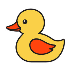 A Cute Duck Vector Illustration
