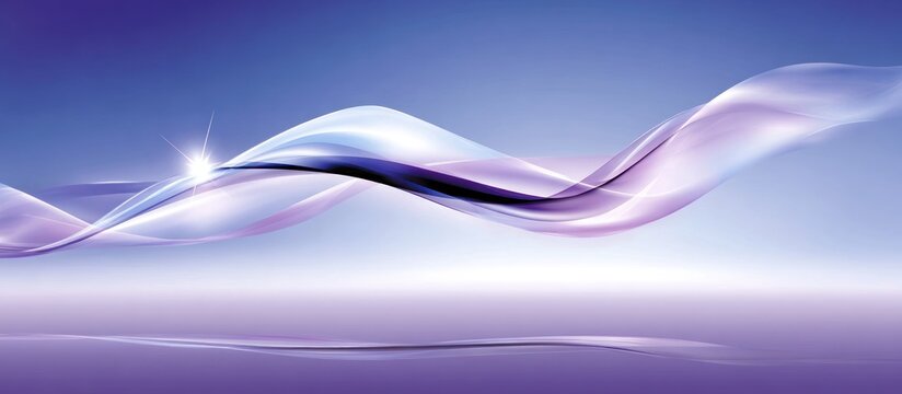 Abstract purple waves flowing background.