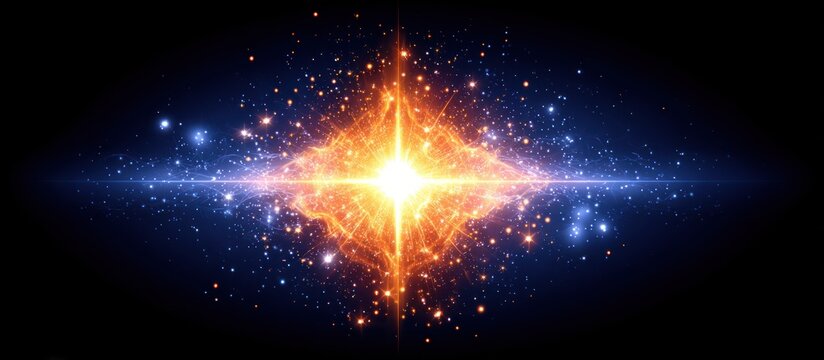 Abstract Starburst of Energy and Light.