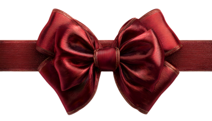 red bow and ribbon illustration for christmas and birthday decorations