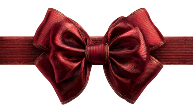 red bow and ribbon illustration for christmas and birthday decorations