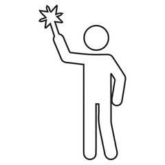 Person Holding Sparkler