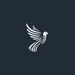 Bird logo icon design template vector illustration