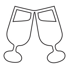 Clinking Glasses Icon