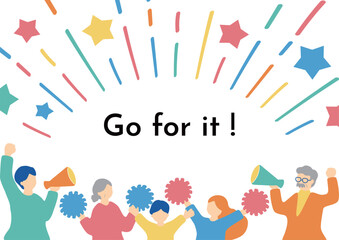 声援を送る家族