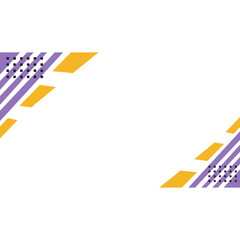 Modern Tech Border Elements &ndash; Abstract Geometric Frame Vector