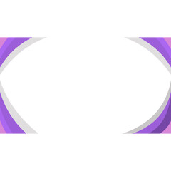 Smooth Curved Border Elements &ndash; Modern Abstract Wave Frame Vector