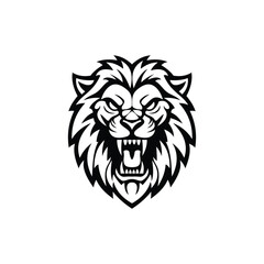 E sport Lion Logo emblem vector design templates simple and modern concept, isolated on white background