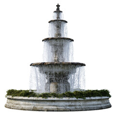 fountain, no background, PNG, photograph assets.