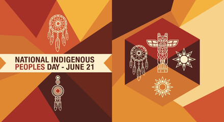 National Indigenous Peoples Day Celebration with Cultural Symbols.