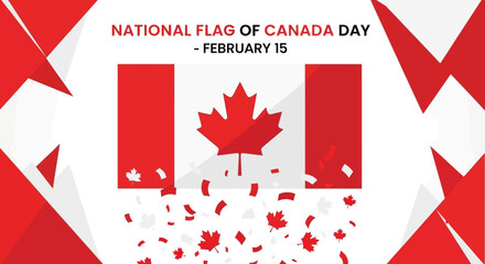 National Flag of Canada Day February 15 Celebration.