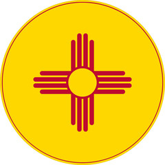 New Mexico Circle Flag, New Mexico Flag Icon