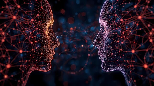 AI Human Network Digital Communication Future.