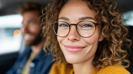 Joyful road trip with young friends exploring new destinations