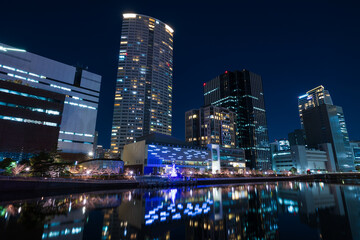Fototapeta premium 日本の都市風景 大阪夜景 中之島