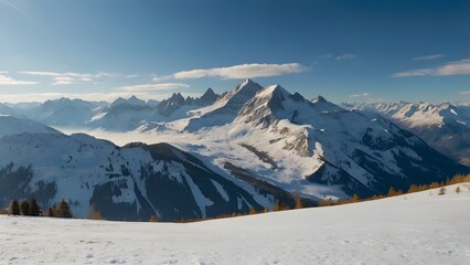 &ldquo;The Golden Chill: Morning Light on the Peaks&rdquo;