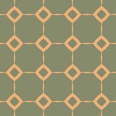 Obraz premium Seamless geometric pattern with diamond shapes in earthy tones