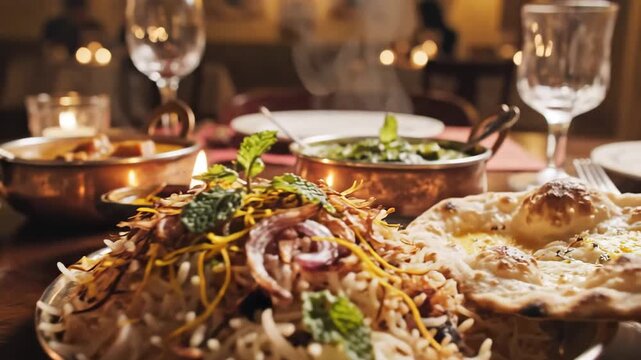 Exquisite Indian Cuisine A Culinary Journey Through Flavors and Aromas.