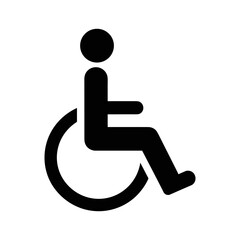Person in a wheelchair symbol