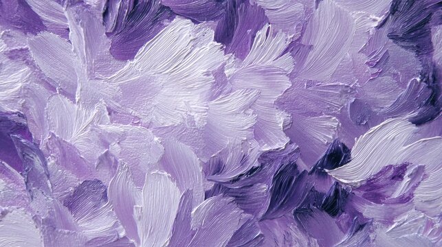 purple and white brush strokes. painting