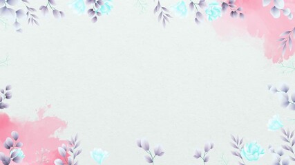 Delicate floral animation on textured paper background for spring promotions, capturing ethereal beauty with subtle pastel colors and gentle movement - Powered by Adobe