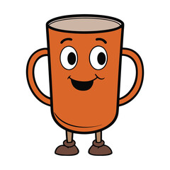 A stylized tea mug with elegant curves and artistic design, showcasing a cozy charm and modern touch—perfect for sipping hot tea and enjoying relaxing moments.
