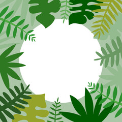 Fototapeta premium leaf frame