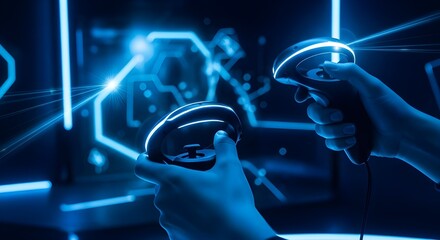 Futuristic digital visualization of artificial intelligence network with glowing brain concept