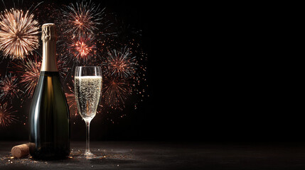Celebrate with champagne and fireworks at midnight party