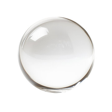 crystal ball isolated on white