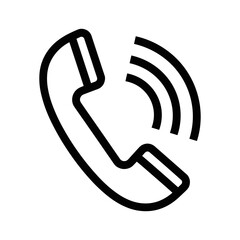 Telephone receiver with sound waves