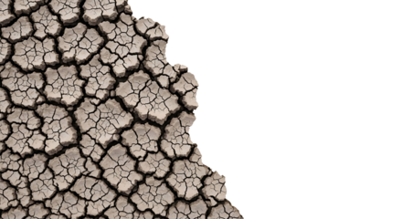 Extreme dry cracked earth texture showing severe drought conditions and environmental impact with ample copy space