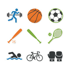 sport icons set
