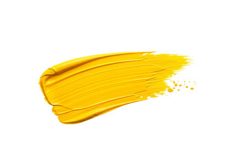 Yellow paint stroke