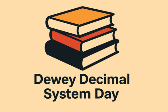 Dewey Decimal Day, library illustration, book classification concept, library system design, library science artwork, cataloging books illustration, library organization graphic, knowledge management 