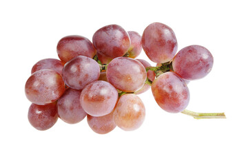 Grapes are very fresh on a white background.