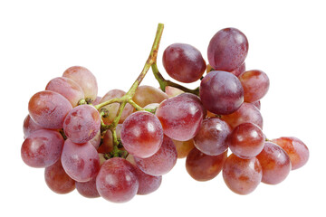 Grapes are very fresh on a white background.