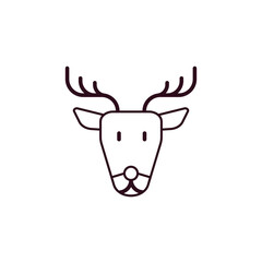 Reindeer Head Icon