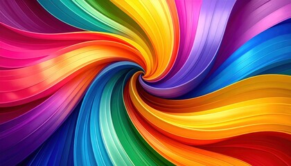 Naklejka premium Abstract rainbow swirls