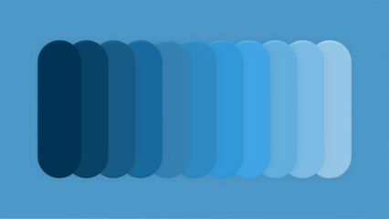 Blue Gradient Abstract Rounded Bars Background – Modern Minimal 4K Wallpaper