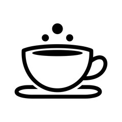 Cup of coffee with steam