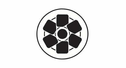 Geometry symbol on white background